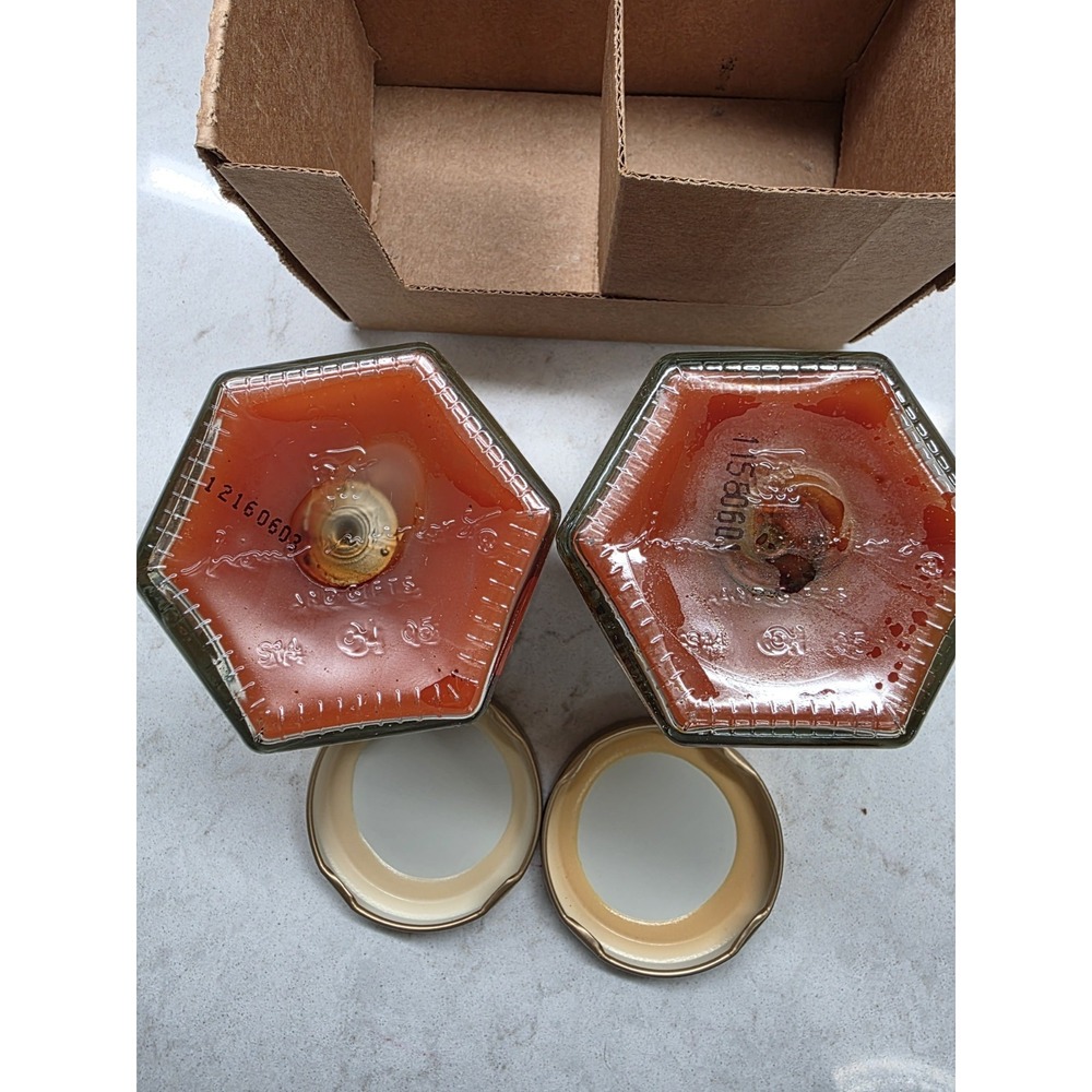 Home Interiors  7.5 oz Jar Candles Sweet Potato Pie & Hot Cinnamon Bun Vtg (2) - Picture 3 of 6